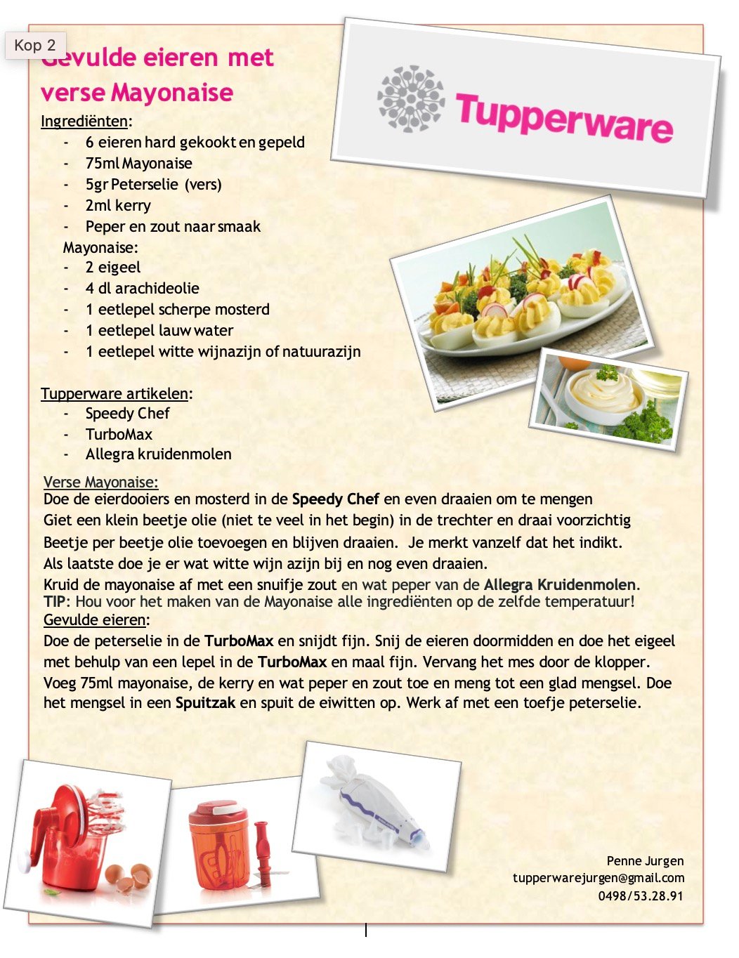 helper Lichaam Electrificeren Recepten | Tupperware Jurgen